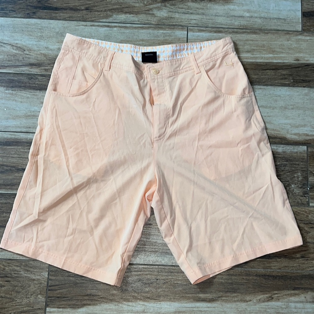 Short Par 4 men’s orange golf shorts